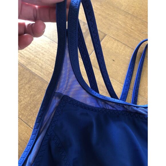 Land’s End 3-piece swim outfit Tankini, skort and rash guard size 8 petite - Picture 4 of 12